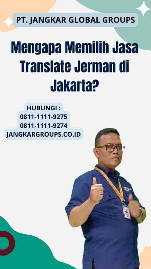 Mengapa Memilih Jasa Translate Jerman di Jakarta