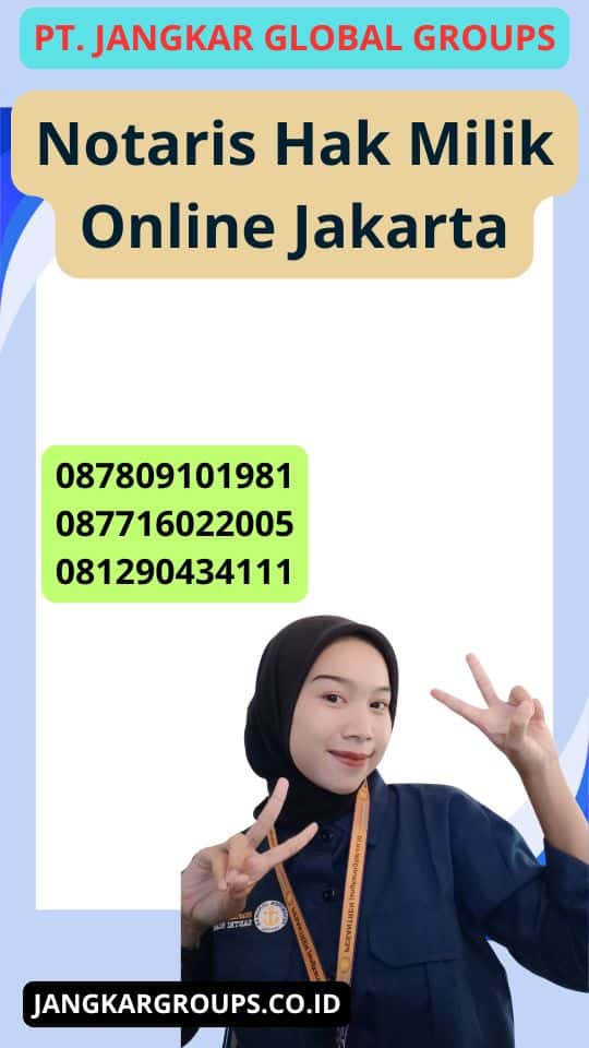 Notaris Hak Milik Online Jakarta