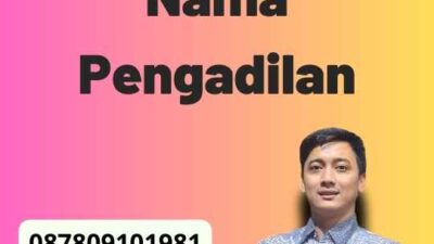 Pemohon Ganti Nama Pengadilan