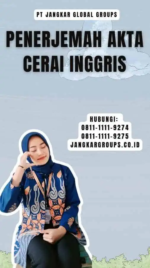 Penerjemah Akta Cerai Inggris