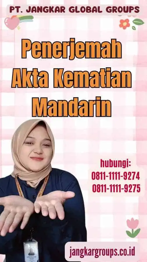 Penerjemah Akta Kematian Mandarin