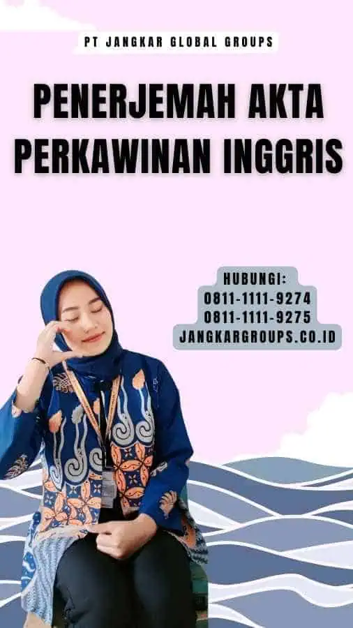 Penerjemah Akta Perkawinan Inggris