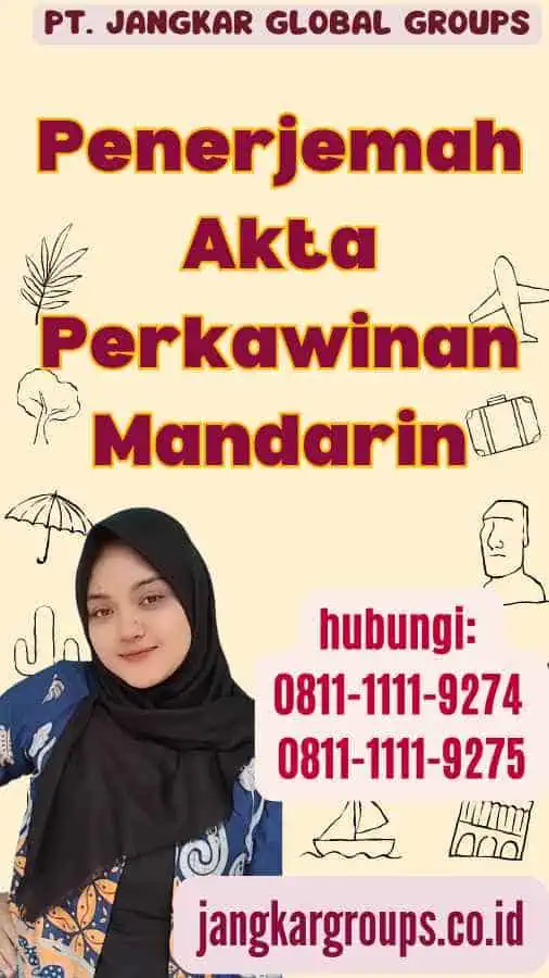 Penerjemah Akta Perkawinan Mandarin