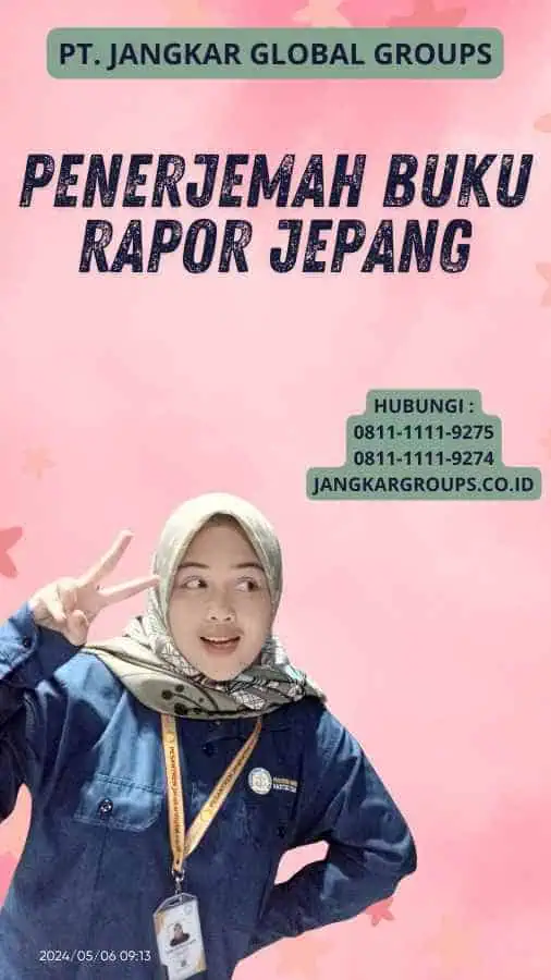 Penerjemah Buku Rapor Jepang