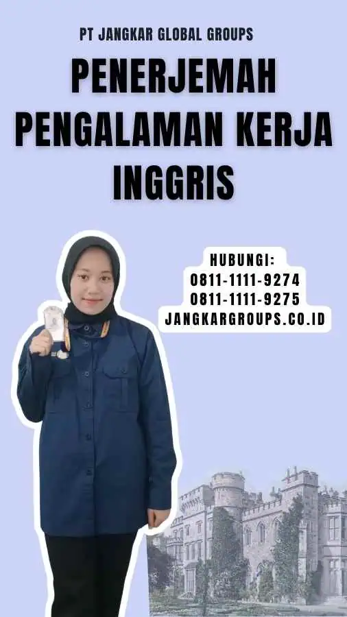 Penerjemah Pengalaman Kerja Inggris