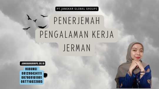 Penerjemah Pengalaman Kerja Jerman