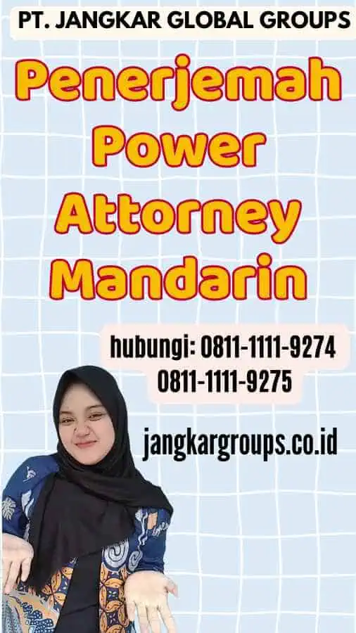 Penerjemah Power Attorney Mandarin