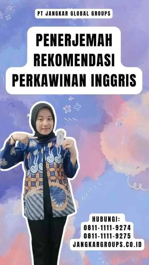 Penerjemah Rekomendasi Perkawinan Inggris