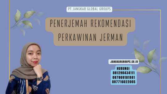 Penerjemah Rekomendasi Perkawinan Jerman