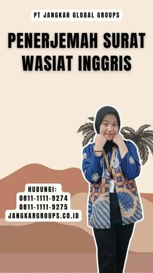 Penerjemah Surat Wasiat Inggris