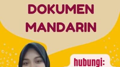 Penerjemah Tersumpah Dokumen Mandarin