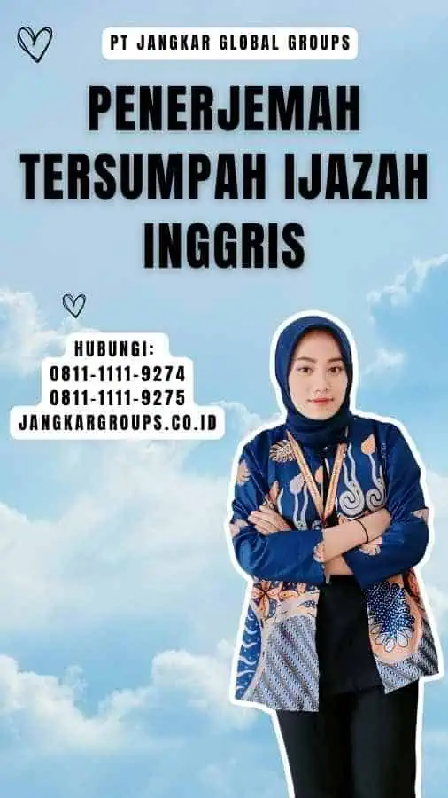 Penerjemah Tersumpah Ijazah Inggris