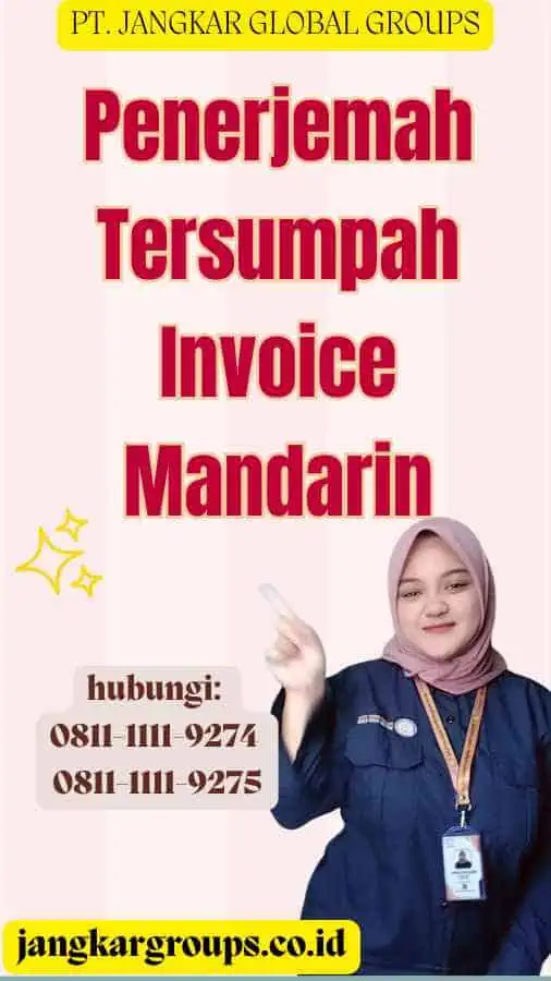 Penerjemah Tersumpah Invoice Mandarin