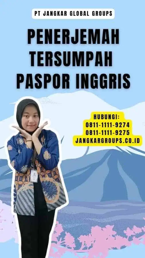 Penerjemah Tersumpah Paspor Inggris