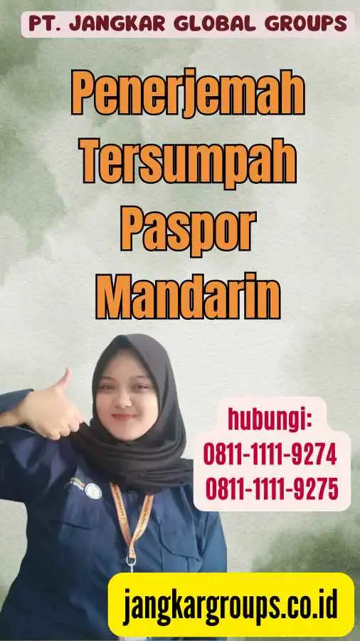 Penerjemah Tersumpah Paspor Mandarin