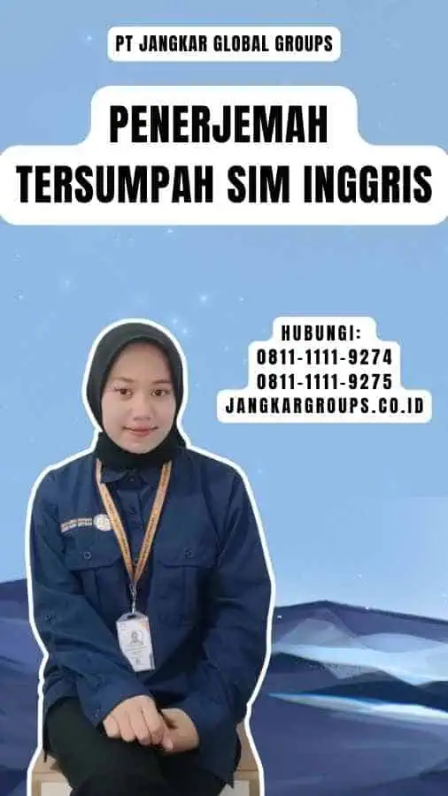 Penerjemah Tersumpah SIM Inggris