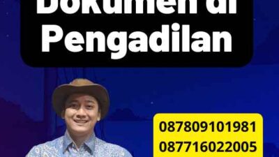 Penetapan Nama Pada Dokumen di Pengadilan