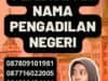 Penetapan Nama Pengadilan Negeri