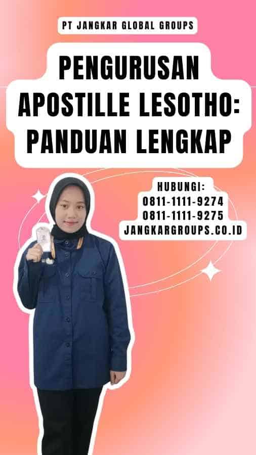 Pengurusan Apostille Lesotho Panduan Lengkap