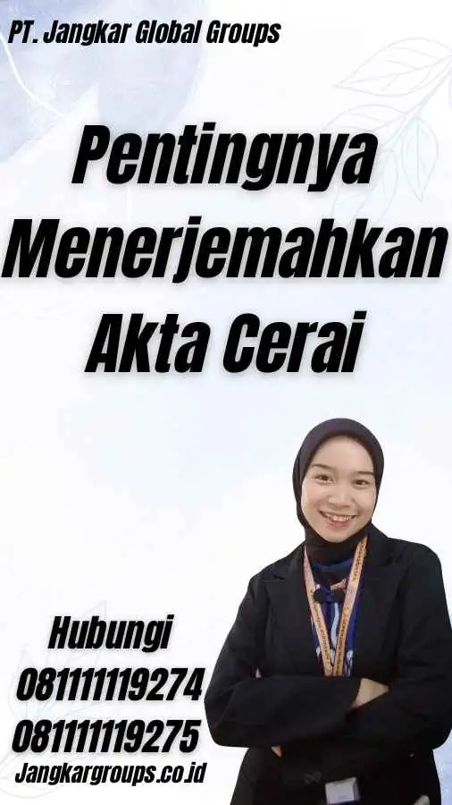 Pentingnya Menerjemahkan Akta Cerai