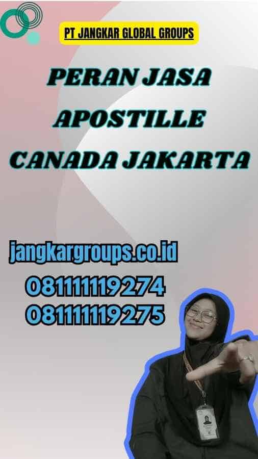 Peran Jasa Apostille Canada Jakarta