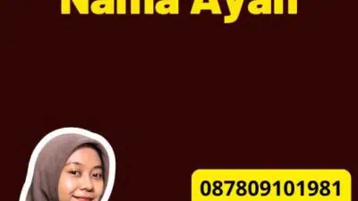 Perlu Mengganti Nama Ayah