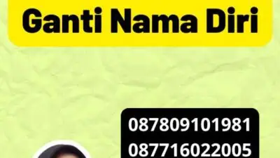 Persyaratan Ganti Nama Diri