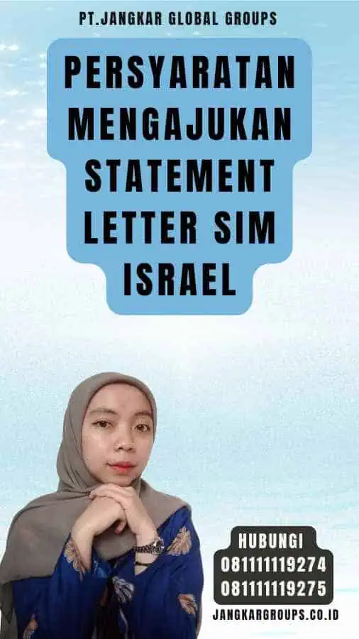 Persyaratan Mengajukan Statement Letter SIM Israel