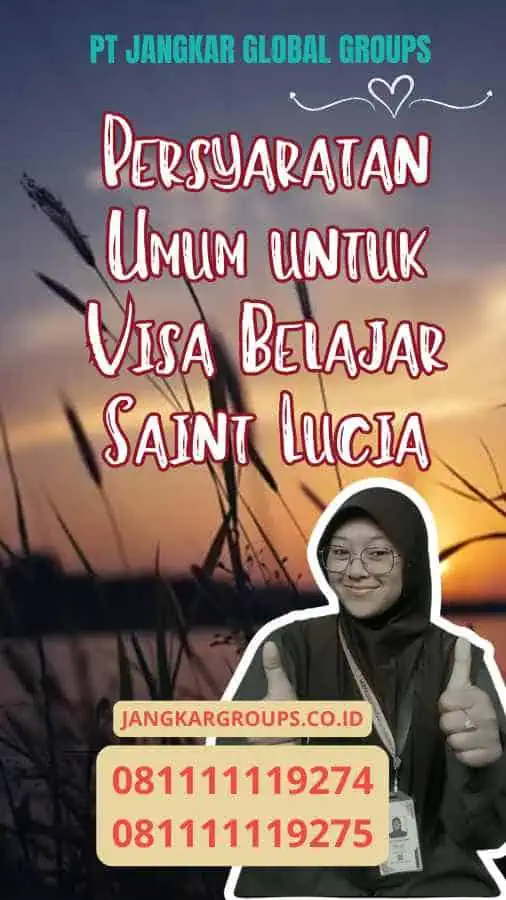 Persyaratan Umum untuk Visa Belajar Saint Lucia