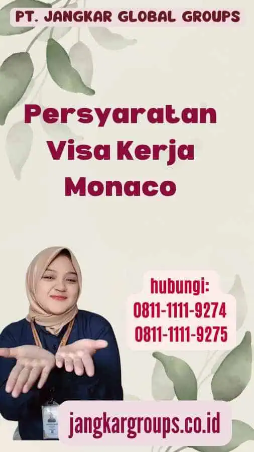 Persyaratan Visa Kerja Monaco