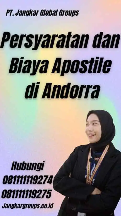 Persyaratan dan Biaya Apostile di Andorra - Contoh Apostille Andorra