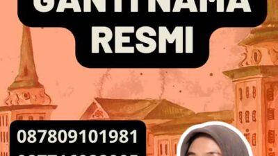 Prosedur Ganti nama resmi