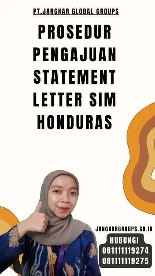 Prosedur Pengajuan Statement Letter SIM Honduras