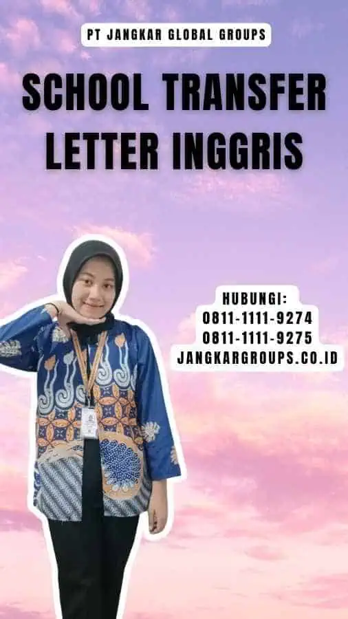 School Transfer Letter Inggris