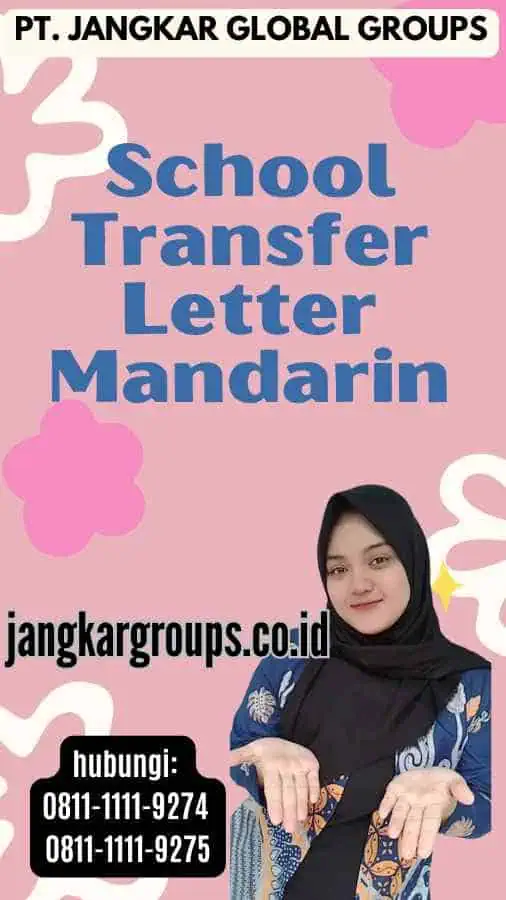 School Transfer Letter Mandarin