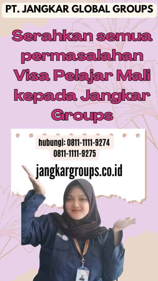 Serahkan semua permasalahan Visa Pelajar Mali kepada Jangkar Groups