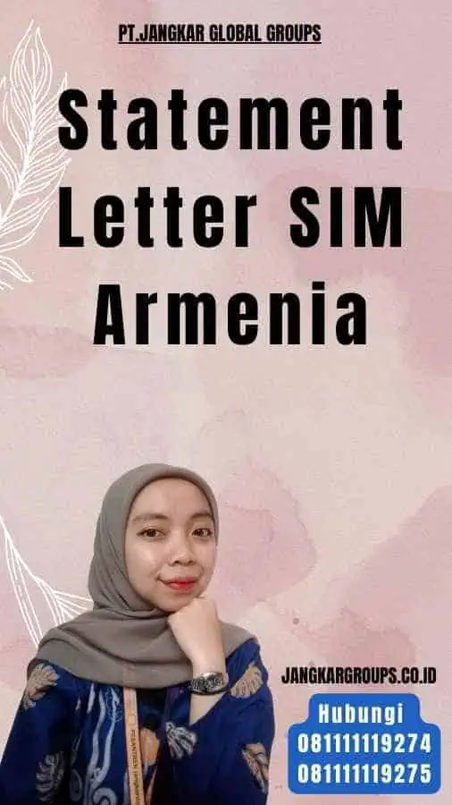 Statement Letter SIM Armenia