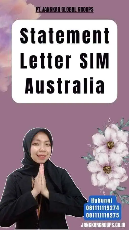 Statement Letter SIM Australia