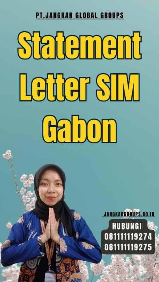 Statement Letter SIM Gabon