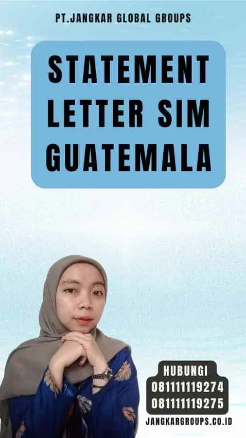 Statement Letter SIM Guatemala