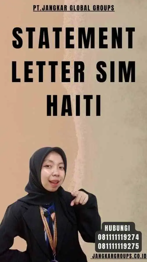 Statement Letter SIM Haiti