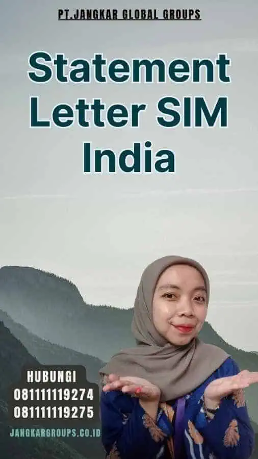 Statement Letter SIM India