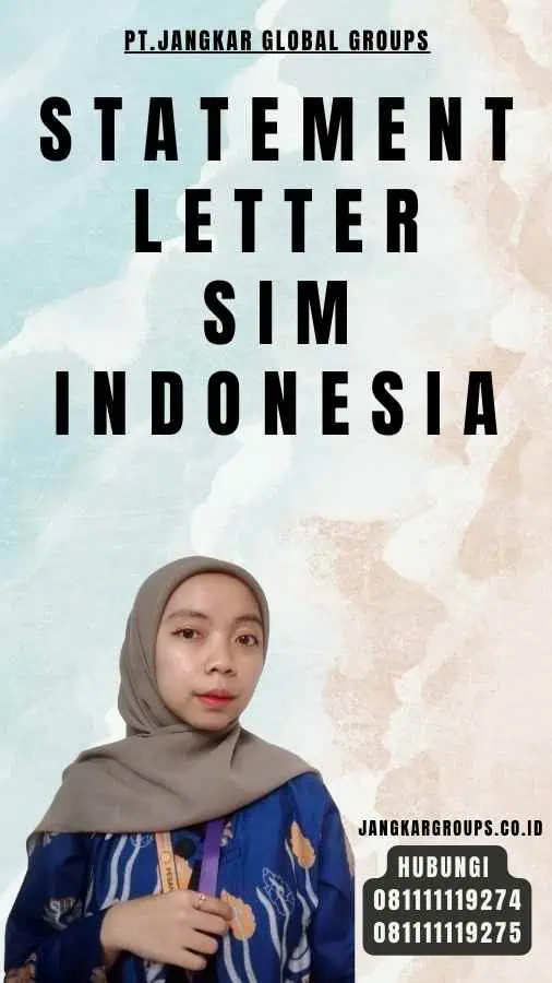 Statement Letter SIM Indonesia