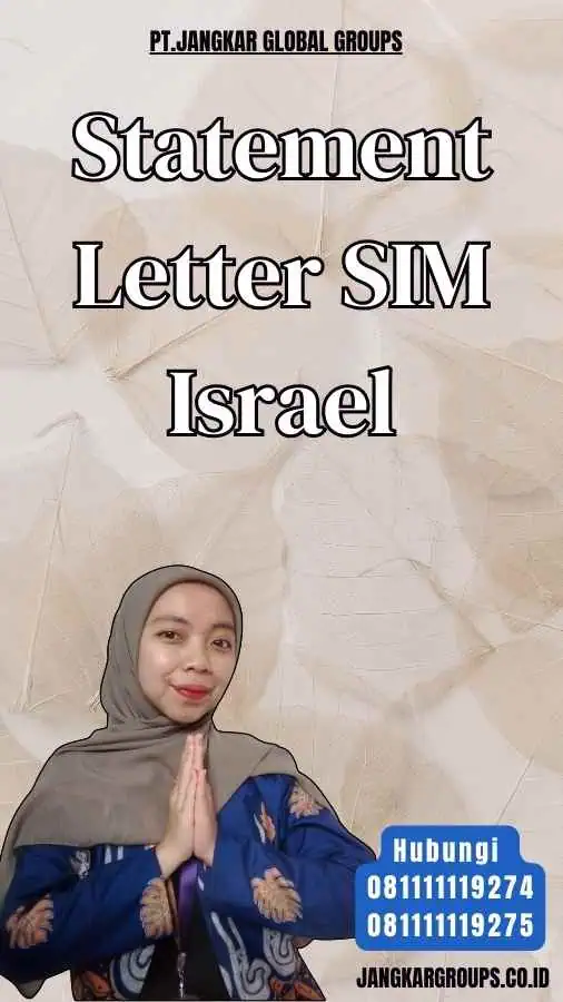 Statement Letter SIM Israel