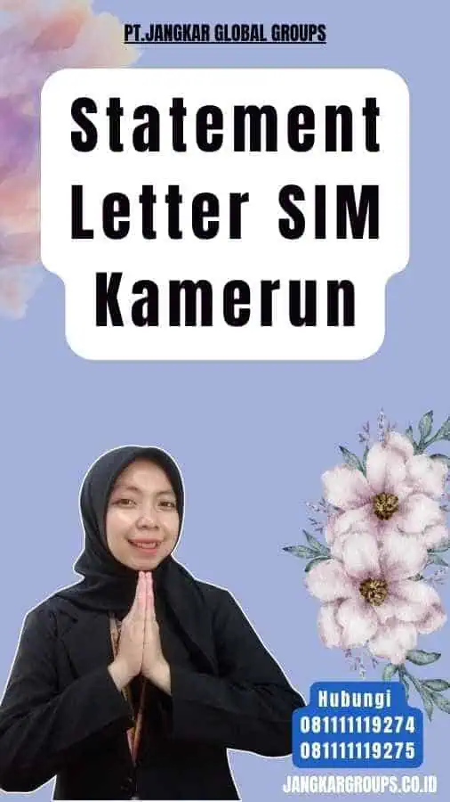 Statement Letter SIM Kamerun