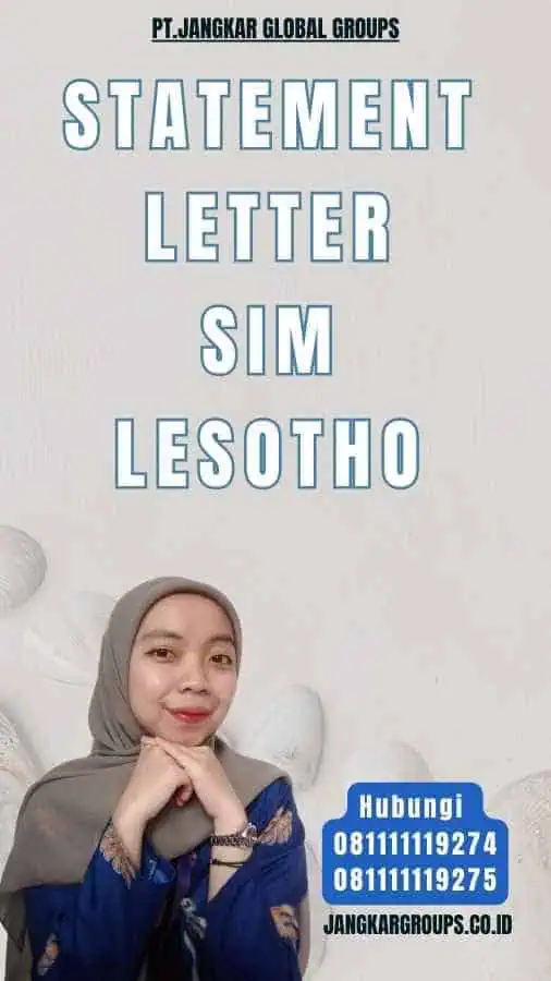 Statement Letter SIM Lesotho