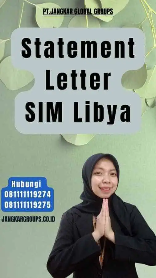 Statement Letter SIM Libya