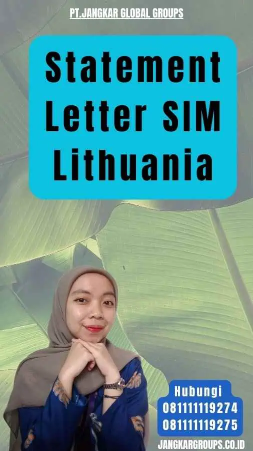 Statement Letter SIM Lithuania