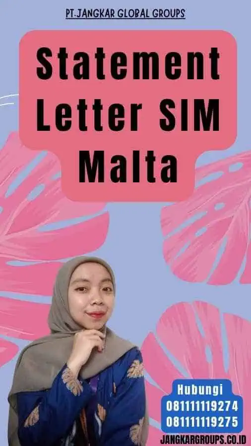 Statement Letter SIM Malta