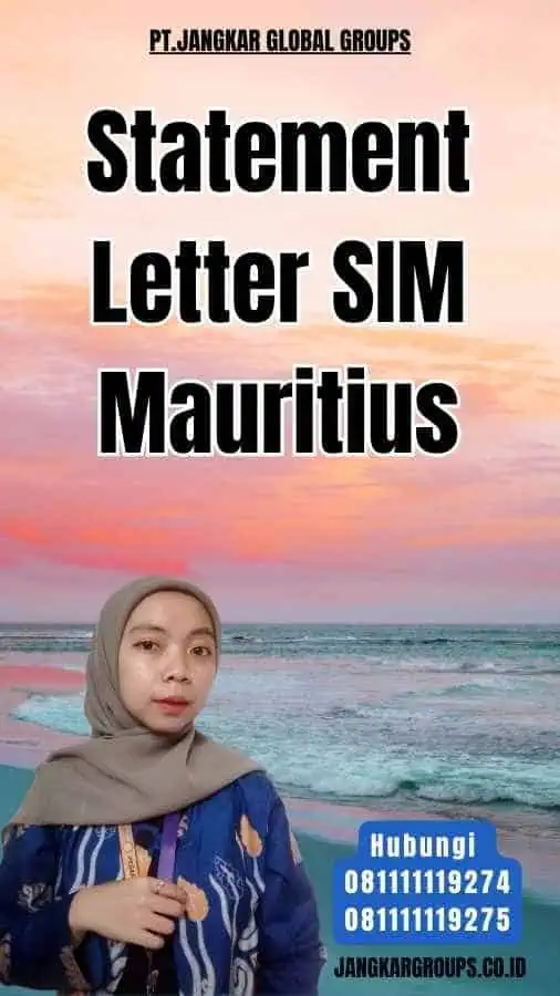 Statement Letter SIM Mauritius